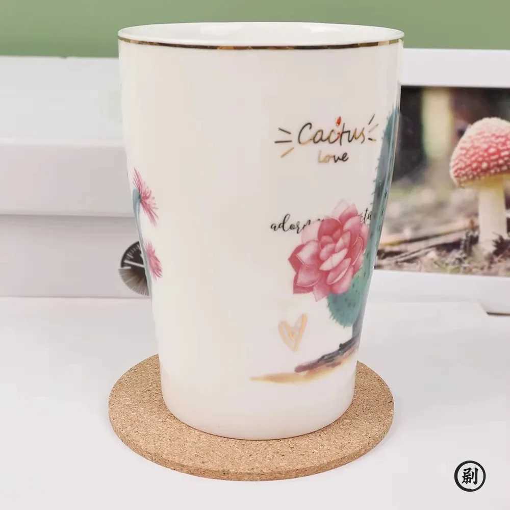 10PCS Cup Mat Natural Round Wooden Pad Durable Non-Slip Cork Coaster Tea Coffee Mug Drinks Holder for Table Decor DIY Tableware C251122