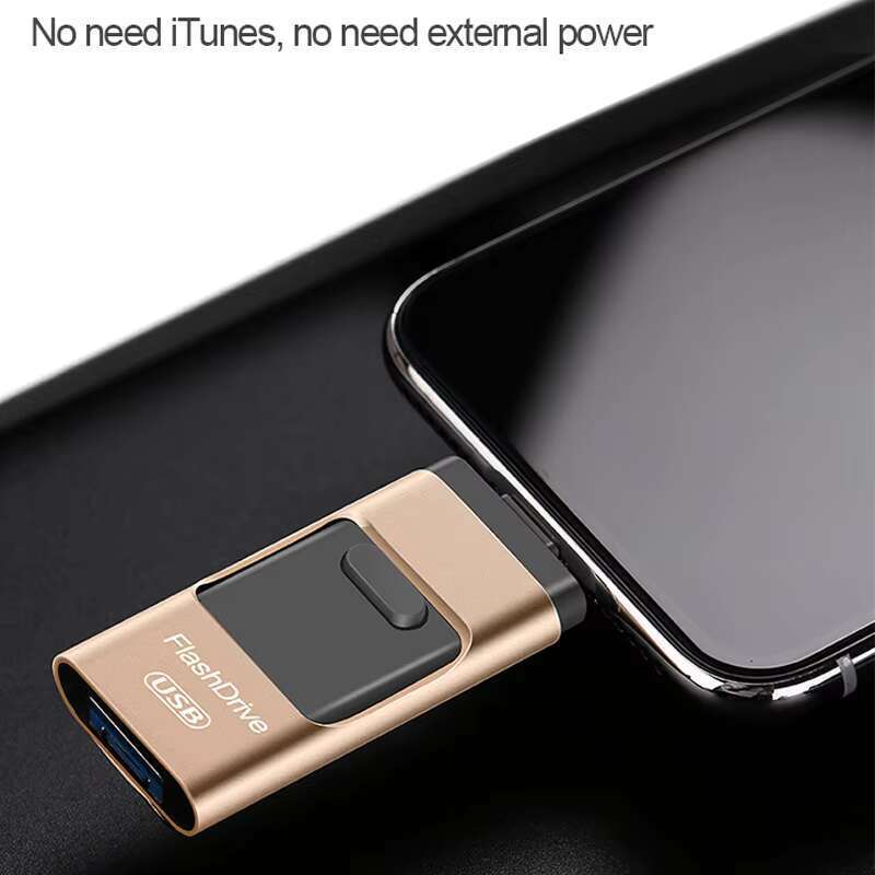 DHGadgets 4-in-1 3.0 USB Flash Drive Type C 8GB 16GB 32GB 64GB 128GB 256GB Capacities iPhone iPad Memory Stick OTG-Plastic New Product