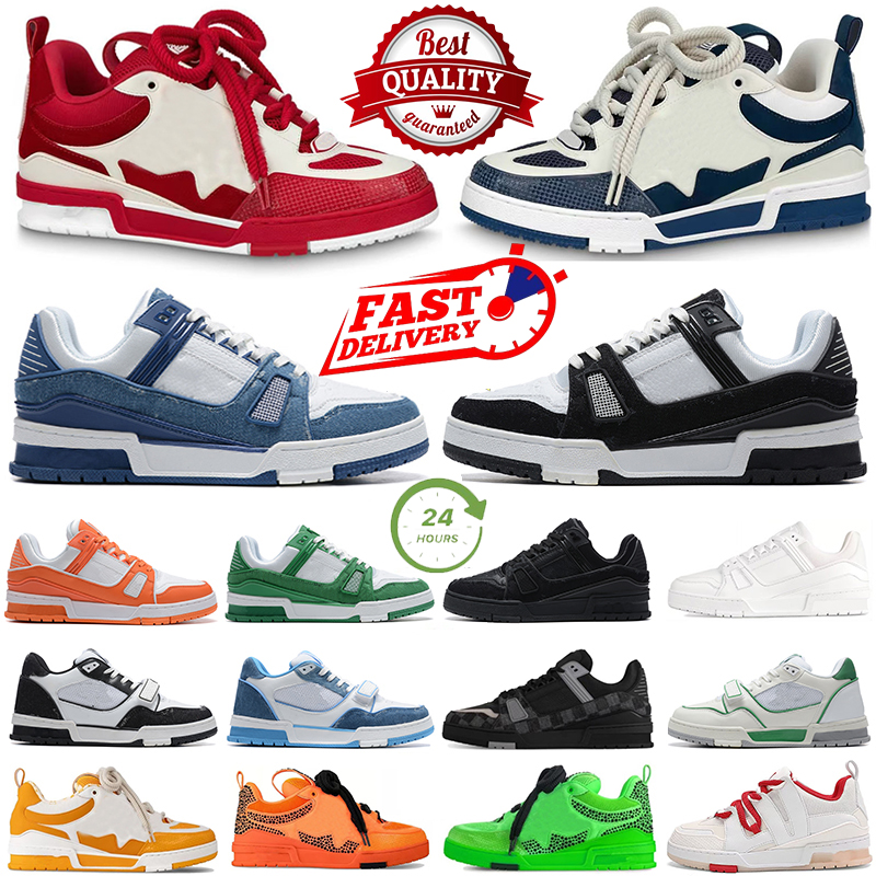 Men women shoes designer skate trainer sneakers Low black white baby blue navy orange green tour yellow Pink Brown mens trendy tennis outdoor jogging walking shoe