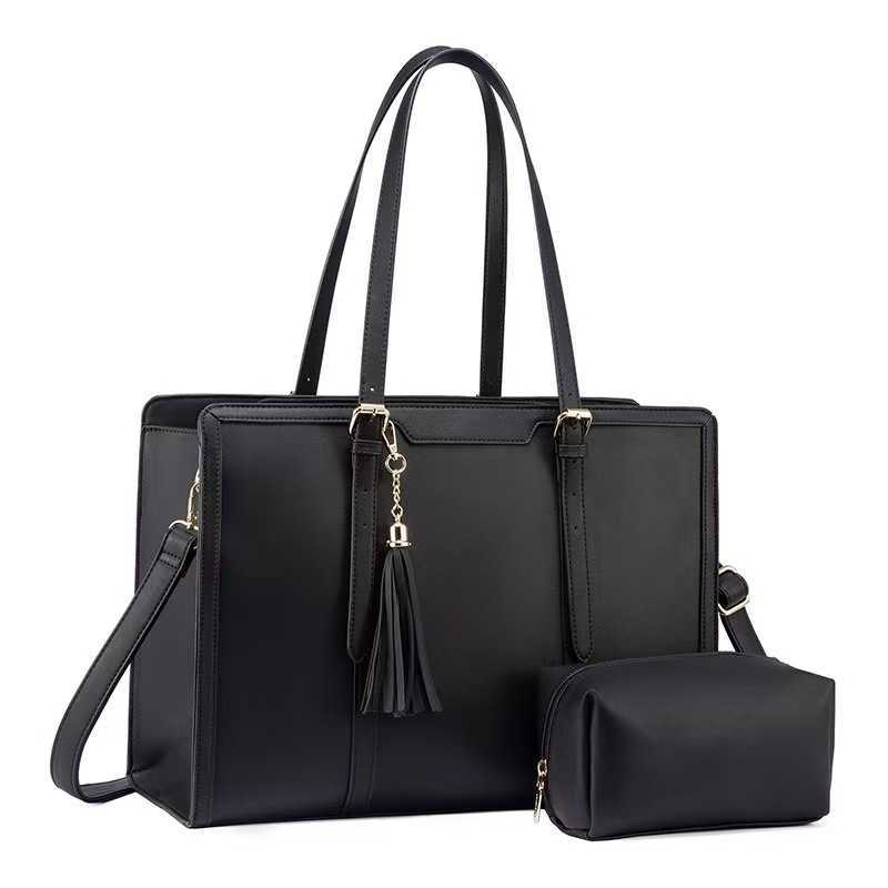 New Fashion Handbag Laptop Shoulder Bag Leather Computer Bag with HandbagC250423