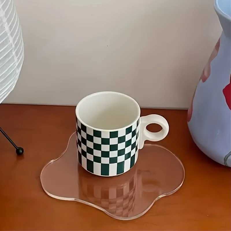 1 abstract cloud shaped acrylic coaster polished metal finish versatile jewelry display and coaster C251122