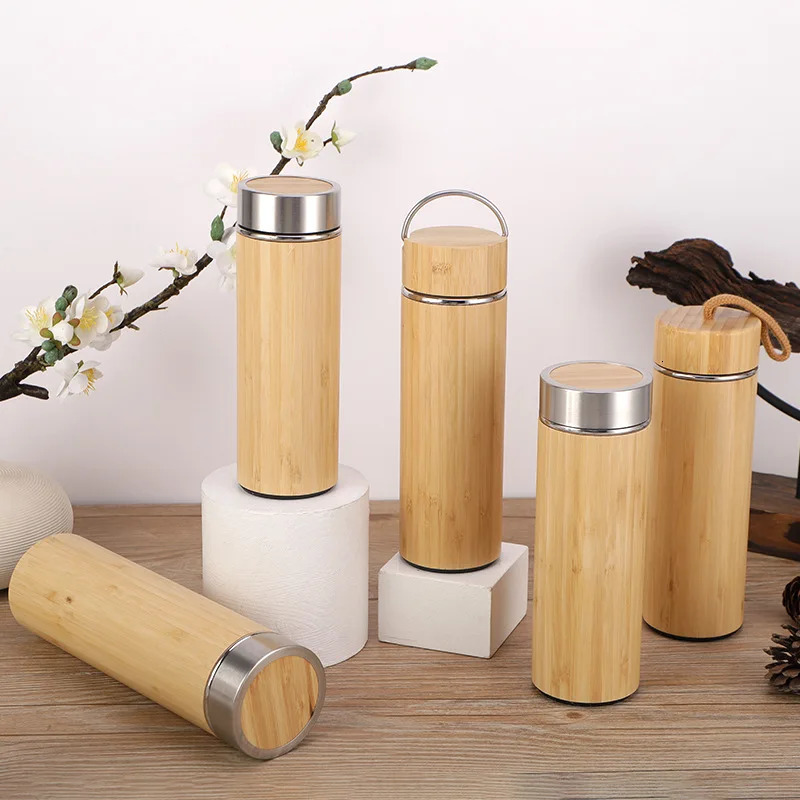 stampup Personalized bamboo thermal insulation Mup creative water bottle travel cup office 250422 W260226