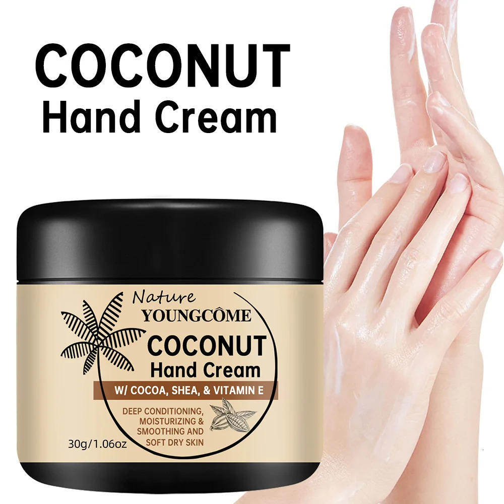 30g60g Anti Hand Cream Crack Coconut Oil Drying Repair Serum Fade Fine Lines Exfoliating Moisturizing Skin Care 251103