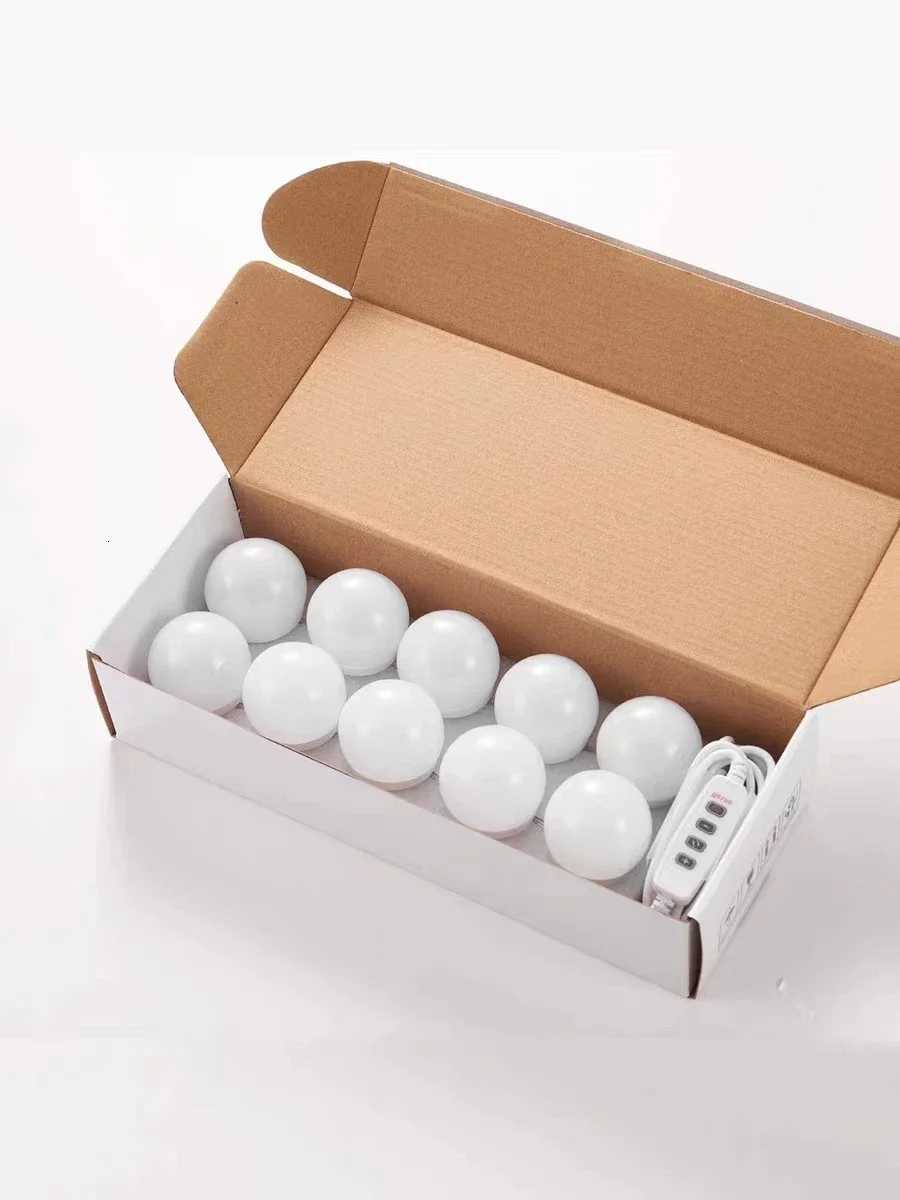 Wall Bulbs Nordic Vanity Mirror Fill Light Adjustable Luminance 3 Colors LED String All Pretty 3 Colors Dimmable Makeup Light M251122