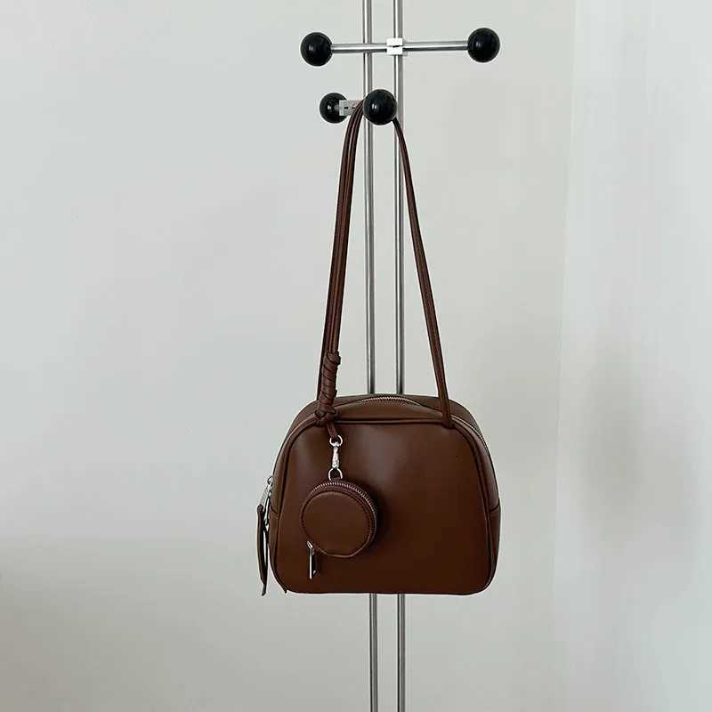 Solid Shoulder Strap for Women Texture Small Box Underarm Bags Large Capacity Female Leisure Commuting Handle Packs Lady HandbagT251122