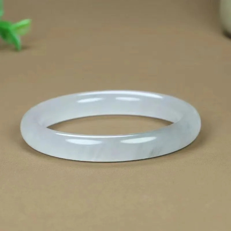 Tianshan Emerald Ink Danqing Ice Jade Bracelet Smoky Gray Chinese Style Bracelet 250421