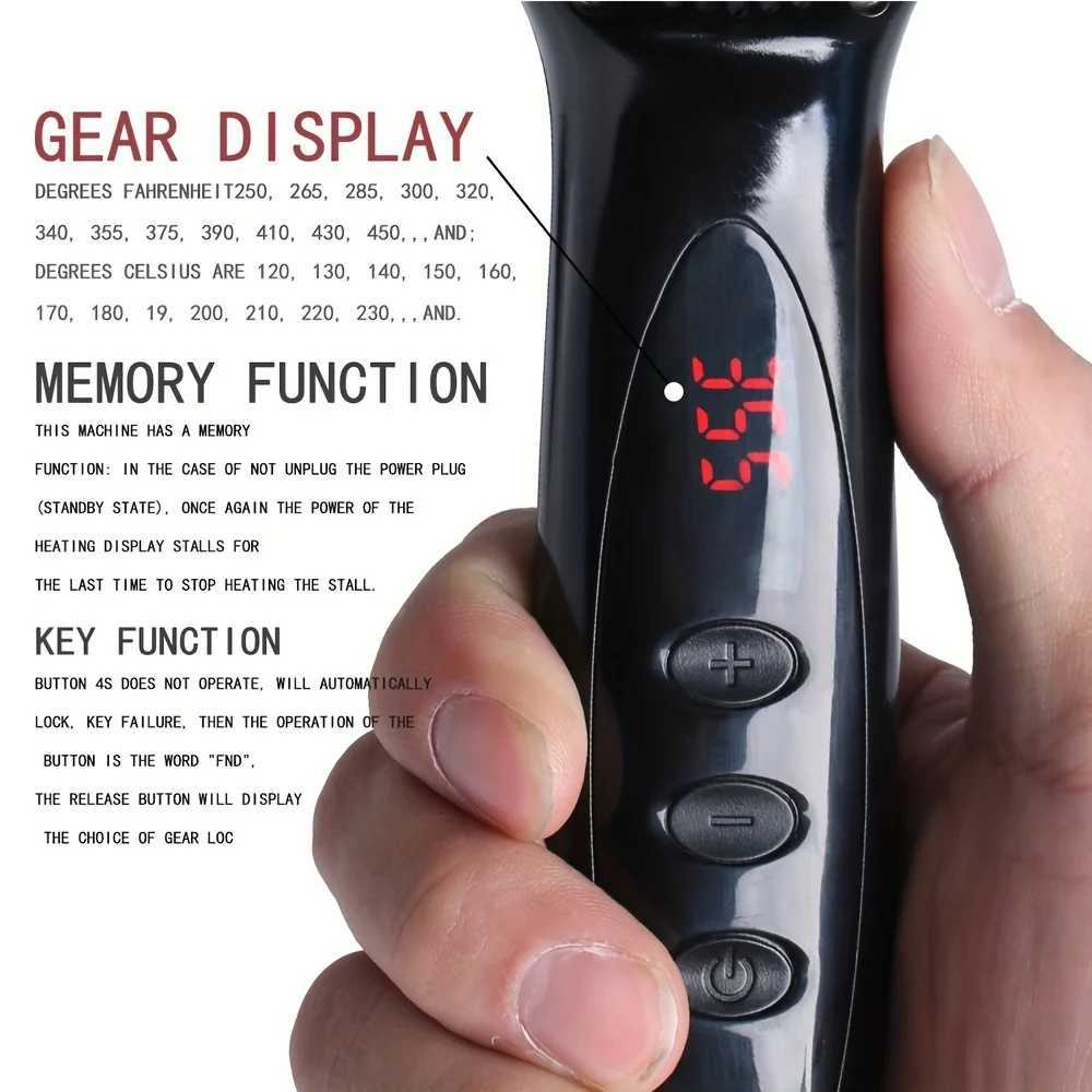 Ceramic Ionic Hair Straightener Brush Salon Fast Heating Hair Straightening Brush Anti-Scald Hair Beard Straightener CombT251122