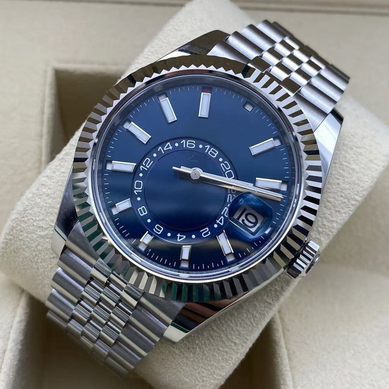 Designer watches automatic mens watch sky dial waterproof Stainless steel Wristwatches with sapphire glass luxury reloj orologio montre