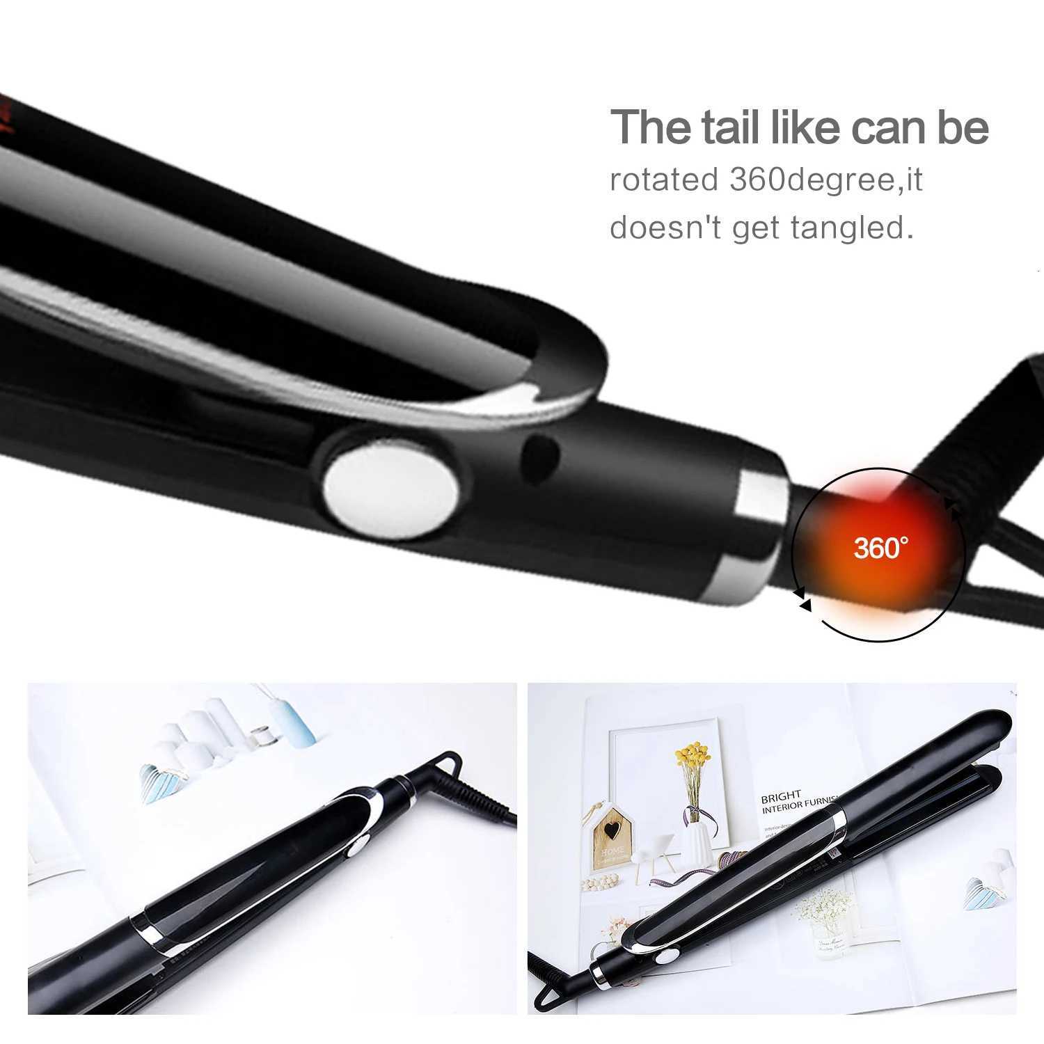 Infrared Hair Straightening Iron Flat Iron Ceramic Hair Straight Styling Tools Infrared Ironing Professional Hair StraightenersT251122