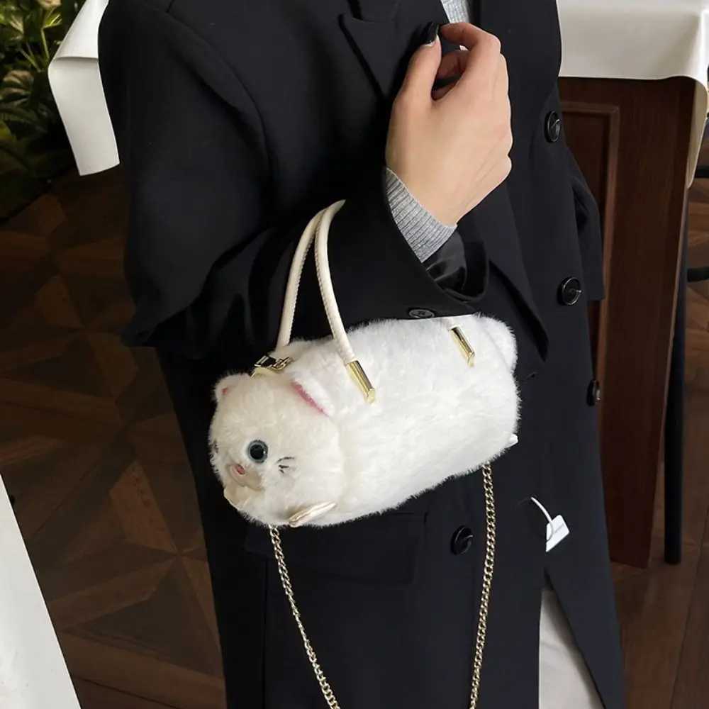 FAshion Designer Cross bag Small Cute Casual Simulated Bag Fluffy Fur Zipper Womens Handbag K251121