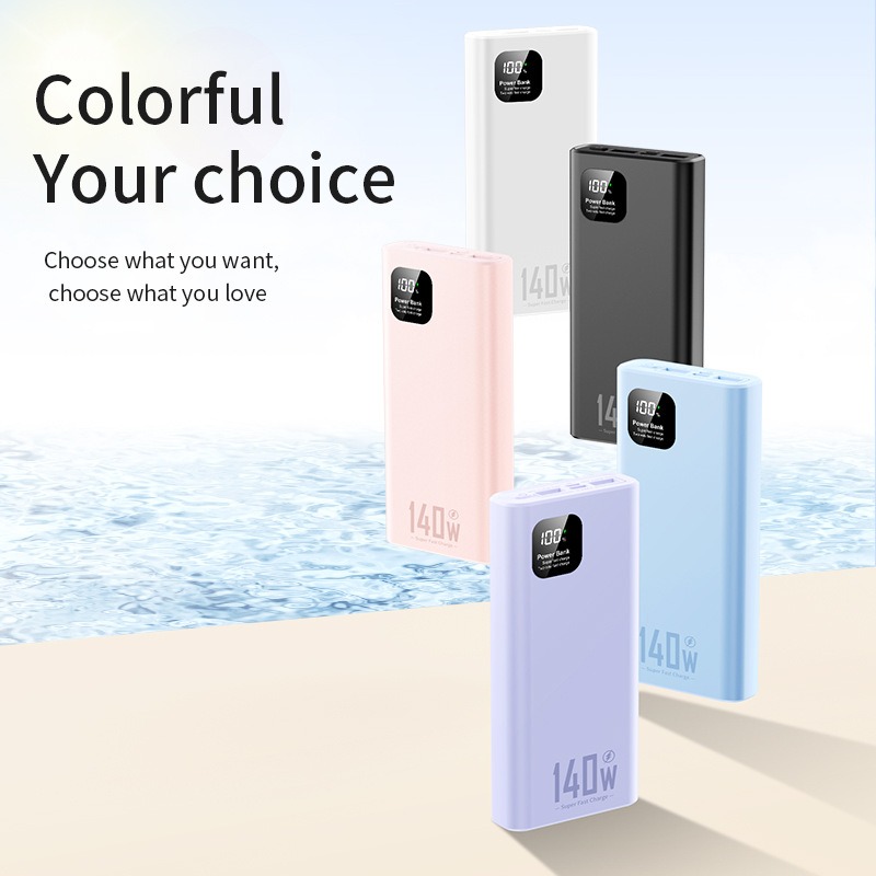 2026 140W 100000mAh High Capacity Power Bank Super Fast Charging Power Bank Portable Battery Charger For iPhone Samsung Huawei - view 6