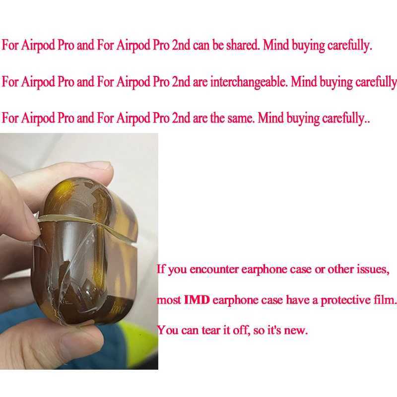 Blue shell imd phone case for airpods 4 3 2 1 pro 2nd shiny glitter wireless BT charging box headset coverW251125