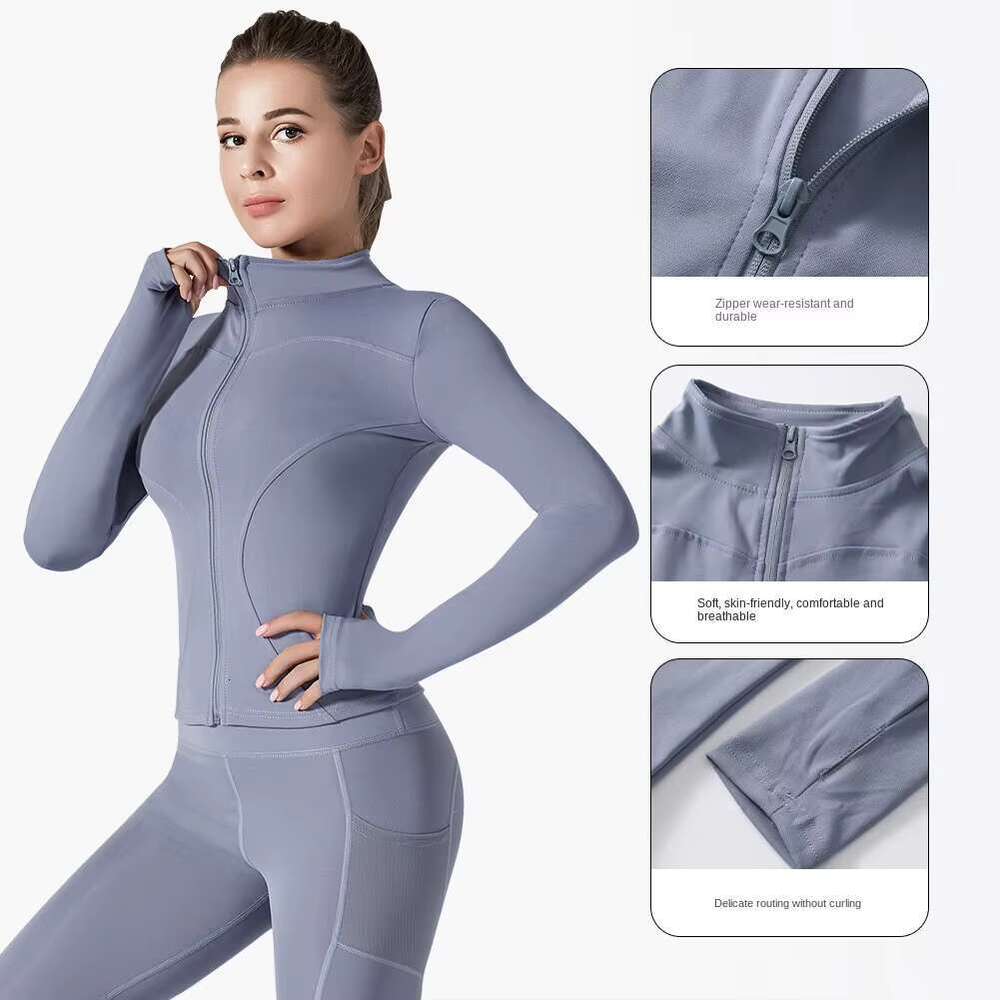 Winter New Quick drying Long sleeved Hoodie Multi functional Outdoor Running, Cycling Training Zipper Jacket Sportswear for Women