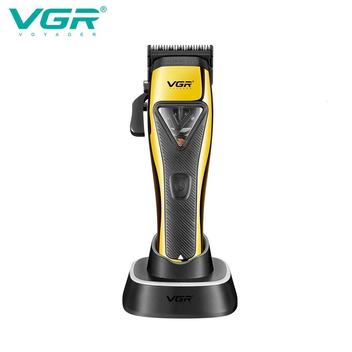VGR Hair Trimmer Professional Hair Clipper Vector Motor Hair Cutting Machine Barber 9000 RPM Cordless Trimmer for Men V-015 W251122