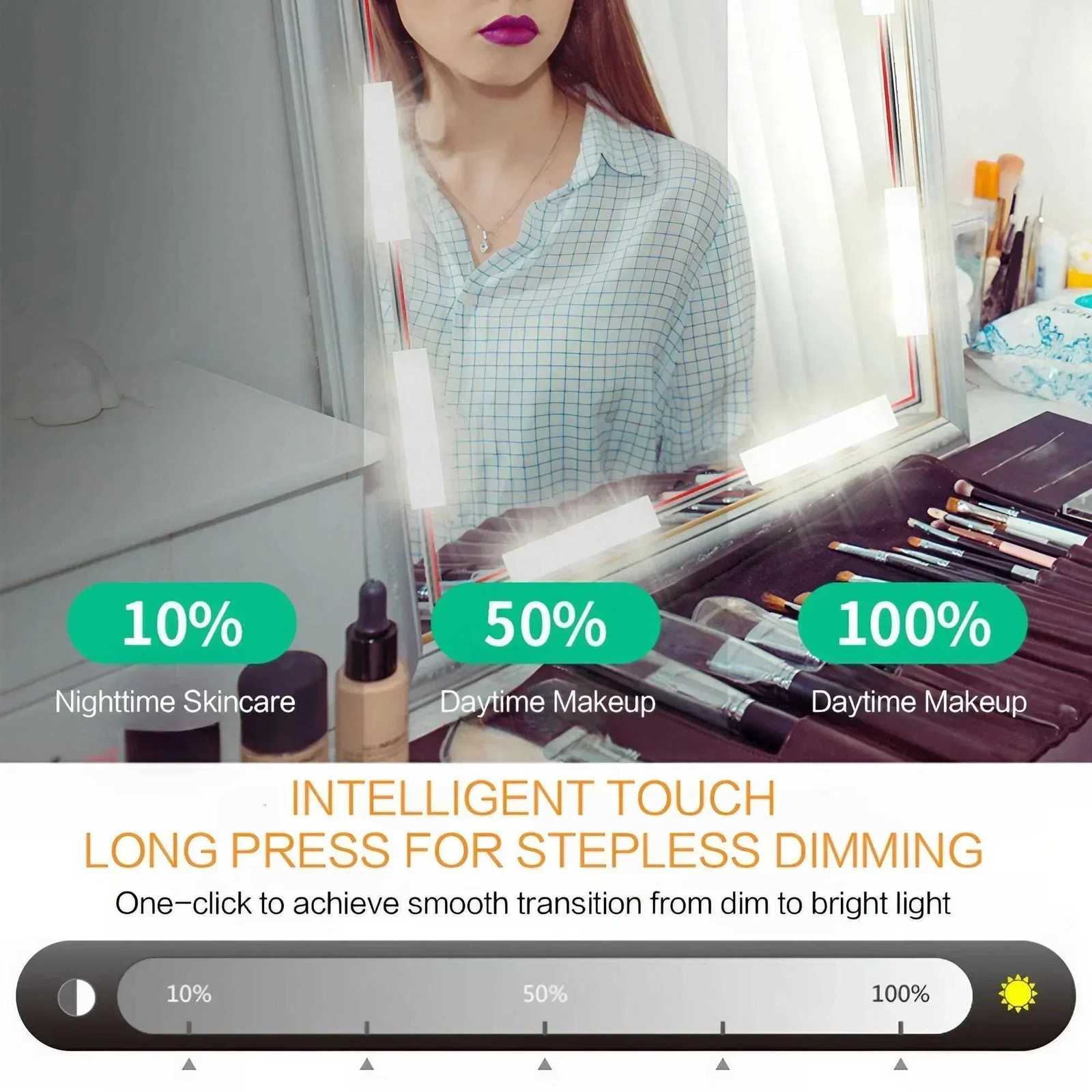 Multi-Functional Dimmable Design Innovative USB Touch LED Cosmetic Mirror Lighting Provides the Perfect Lighting Solution M251122