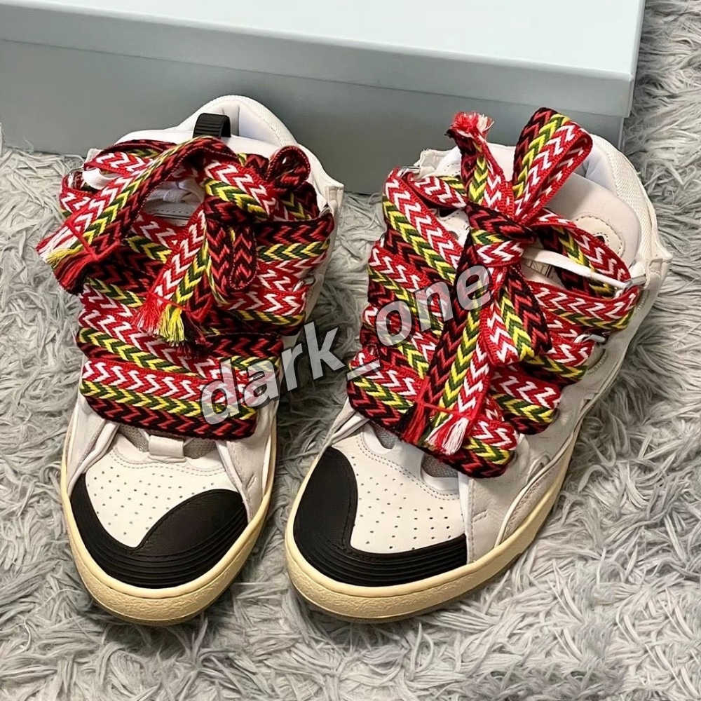 Designer Leather Curb Sneakers Casual Shoes For Men Women Luxury Paris Platform Sneaker Extraordinary Leather Rubber Outdoor Mens Trainers Size 35-47 With Box