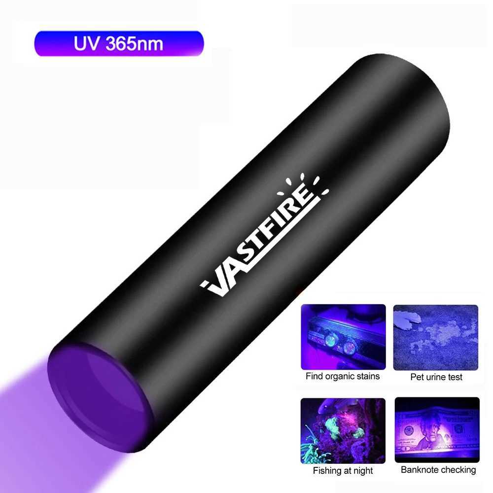 Mini Ultraviolet Handheld Torch 365nm UV Flashlight Purple Torch Jade Money Detector Pet Urine Stains Detector C251122