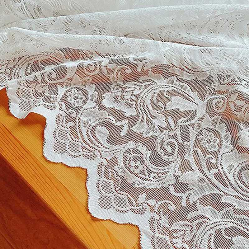 Ins Style Lace Tablecloth Elegant White Lace Tablecloth Romantic Soft Rectangular Table Cover for Kitchen Living Room Bedroom C251122