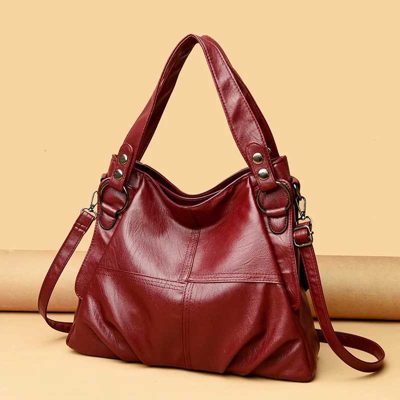 3 Layers Large Capacity Handbag Vintage Women Tote Bag Soft Leather Luxury Handbags Designer Bag for Women 2024 Sac A Main FemmeT251122