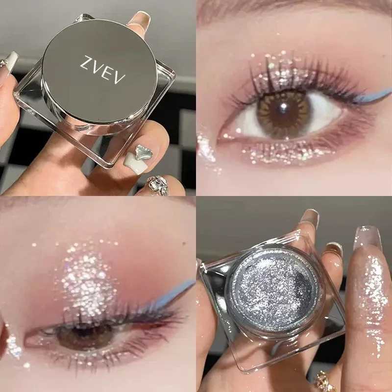 Monochrome Glitter Eyeshadow Diamond Shimmer Palette Pigmented Single Eyeshadow Waterproof Long-Lasting Highlighter CosmeticsT251122