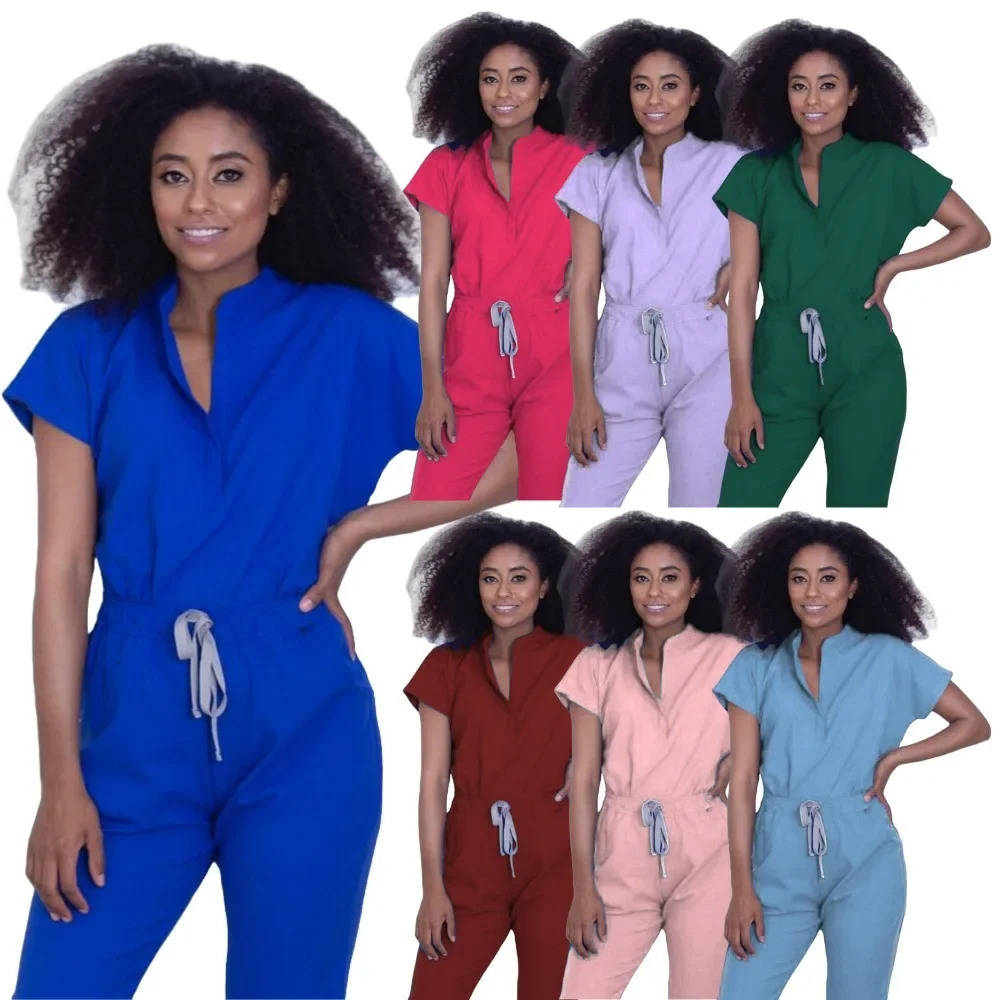 Fashion Spandex Uniform Scrubs Sets Nursing Scrubs Hospital Uniform Doctor Nurse Uniforms Women Scrub Set 250421