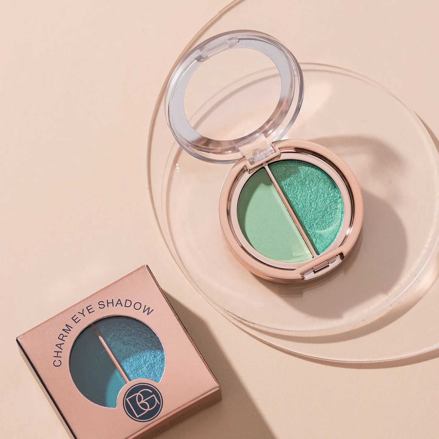 BEAUTY GLAZED 2 IN 1 Eye Shadow Palette Matte Glitter Eyeshadow Neon Nude Red Piow Pigments Shadow Professional Makeup PaletteT251122