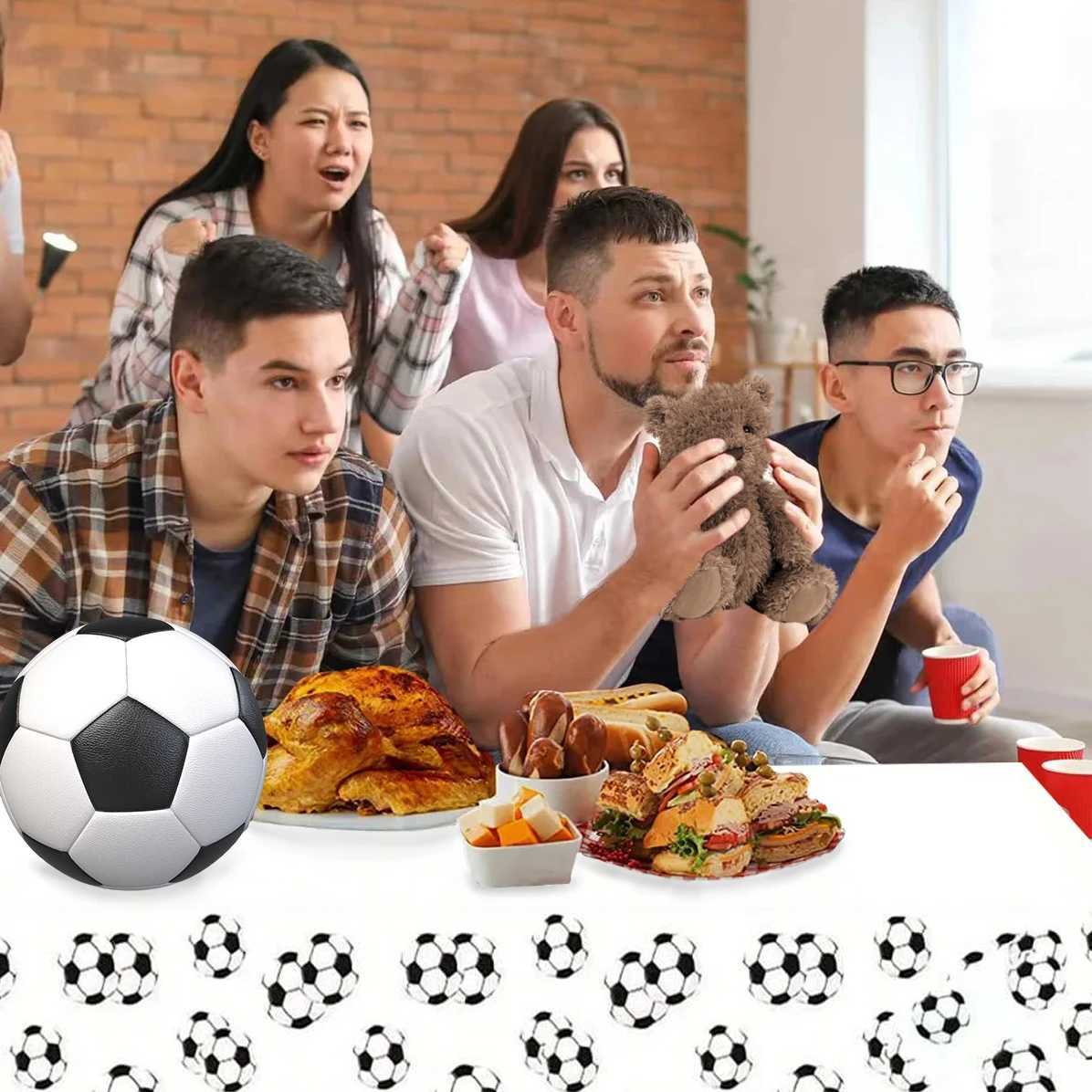 1pc Soccer theme tablecloth Disposable Tableware Soccer party Boys soccer theme tablecloth Birthday Party Supplies C251122