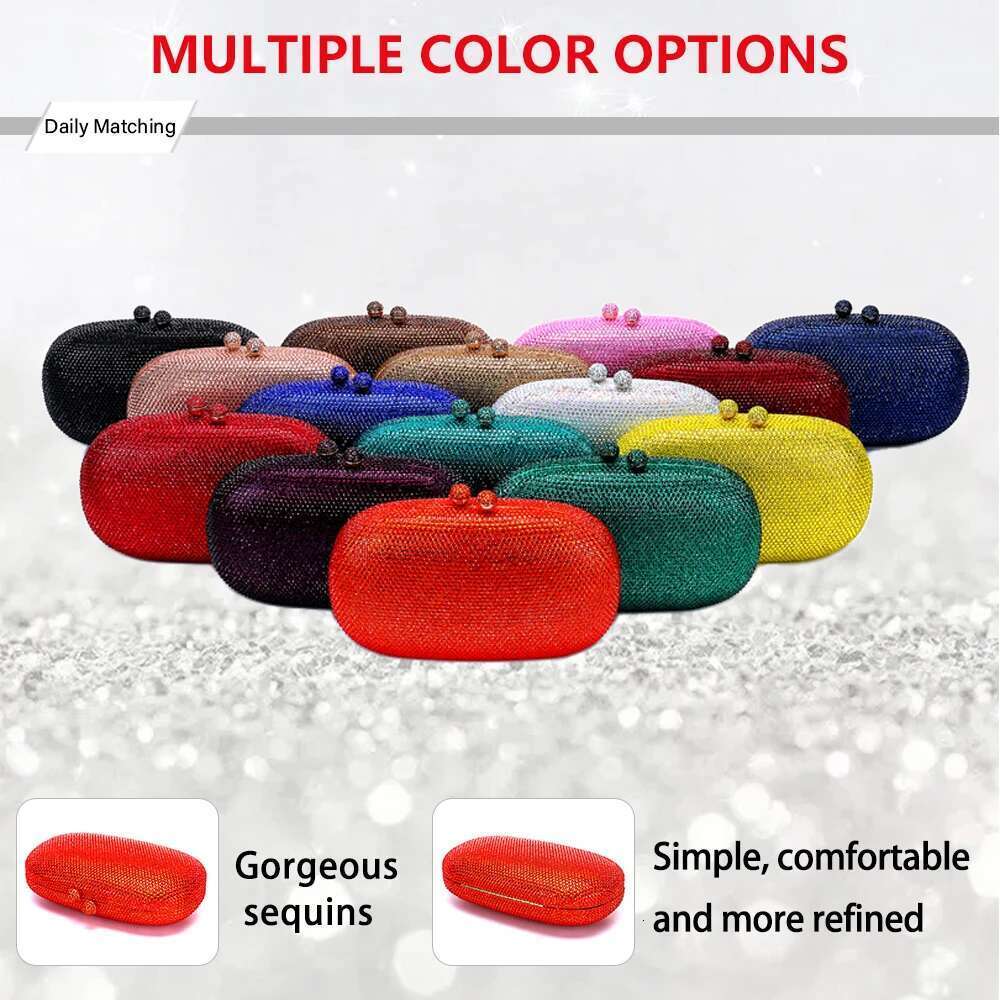 Brand Woman's Wedding Party Christmas Gift Stone Evening Crystal Dinner Dia Clutch Black Gold Bag designer bag women bag