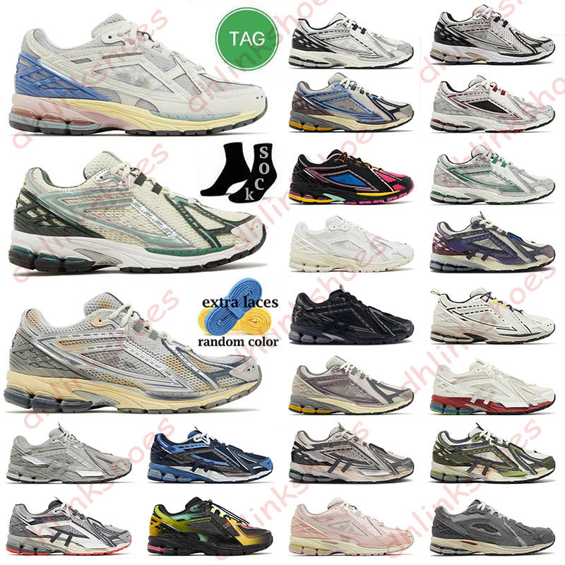 2025 Top quality 1906r running designer shoes Deep Blue Olive Juice Sea Salt Neon Nights White Gold 1906 sneakers women men flat outdoor low top trainers sports