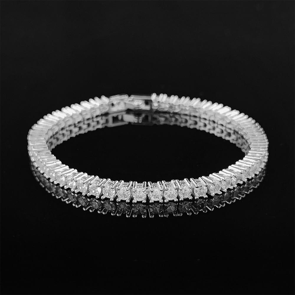 Classic & Chic Simple Design Ladies' Bracelets Adorned With Sparkling Zircons