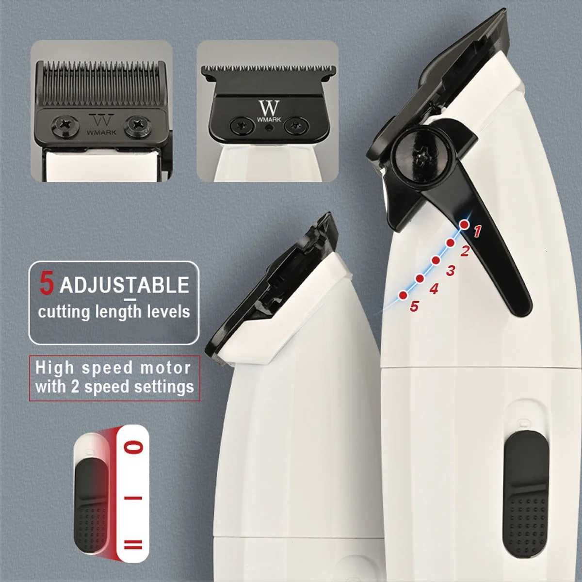 Hair Clippers Professional Kit with DLC Blade 10000RPM Barber Professional Hair Cutting Machine Wmark NG8632KIT JUCAI JC10000 W251122