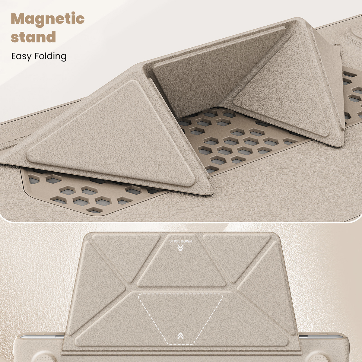 Business Laptop Case For MacBook Air 15 15.3 inch 2025 M4 A3241 M2 A2941 M3 A3114 PU leather Anti-Scratching Shockproof Protective Cover With Foldable