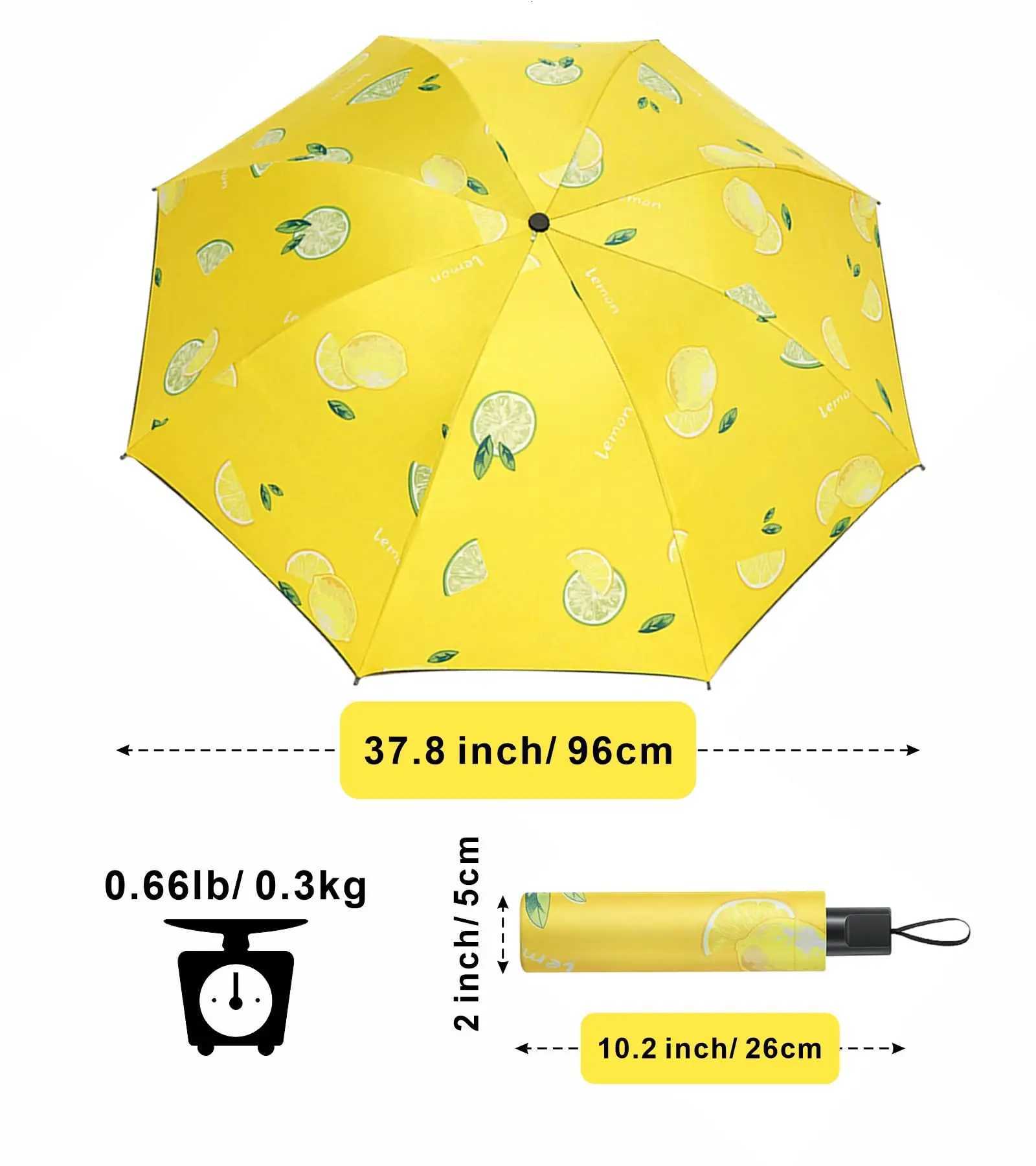 Fruit Pattern Small Lightweight UV Protection Sun Umbrella Portable Foldable Compact Colorful Sports Umbrella for OutdoorM251122