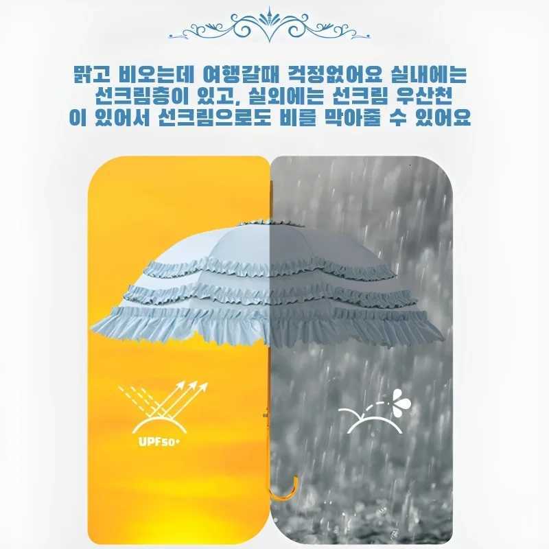 Creative Umbrella Vintage Lace Princess European Wedding Long Handle Red Umbrella Lolita Small Fresh Palace Style UmbrellaM251122