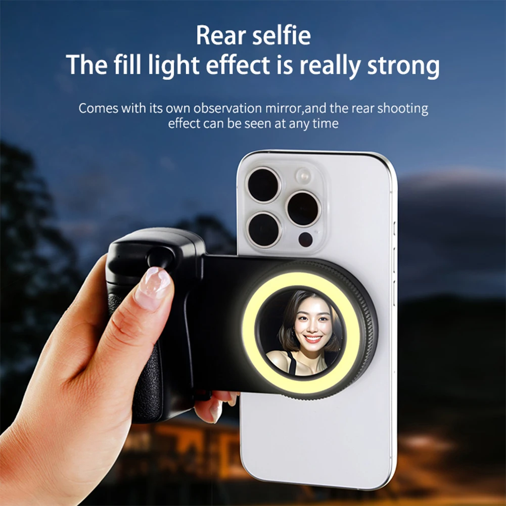 For Magsafe Bluetooth-Compatible Shutter Camera Photo Stabilizer 1/4inch Screw Phone Holder Shooting for Android iPhone 16 15 14