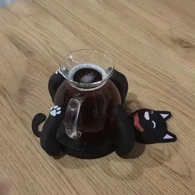 Creative 3D Print Funny Cat Coasters Insulated Coaster Ornament Stress Relieve Mug Base Decoration Party Favors Birthday Gifts C251122
