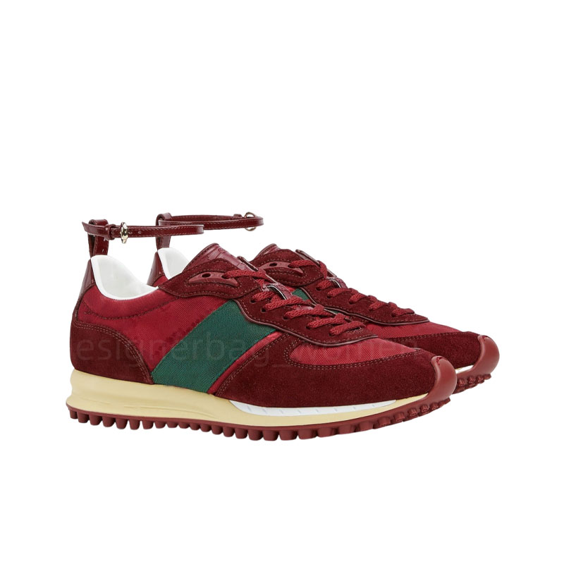 Designer Sneakers Casual Platform Sports Shoes Women Men Red Ankle Strap Sneaker Printed Leather Shoes Breathable Trainers Adjustable Straps 25s Casual Sneakers