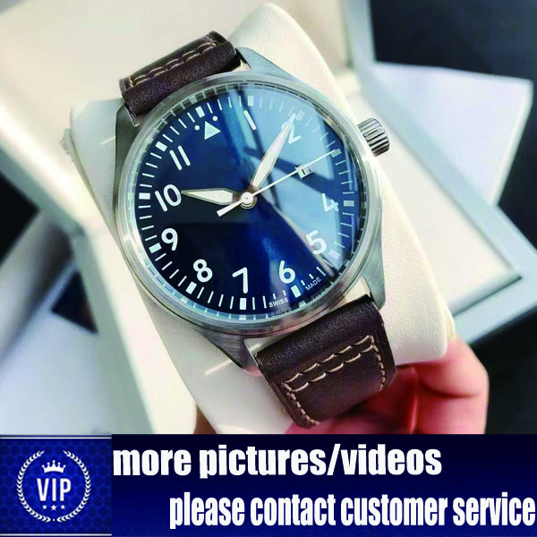 Luxurious and fashionable men's watch is equipped with an automatic mechanical movement, a stainless steel leather strap, and sapphire glass