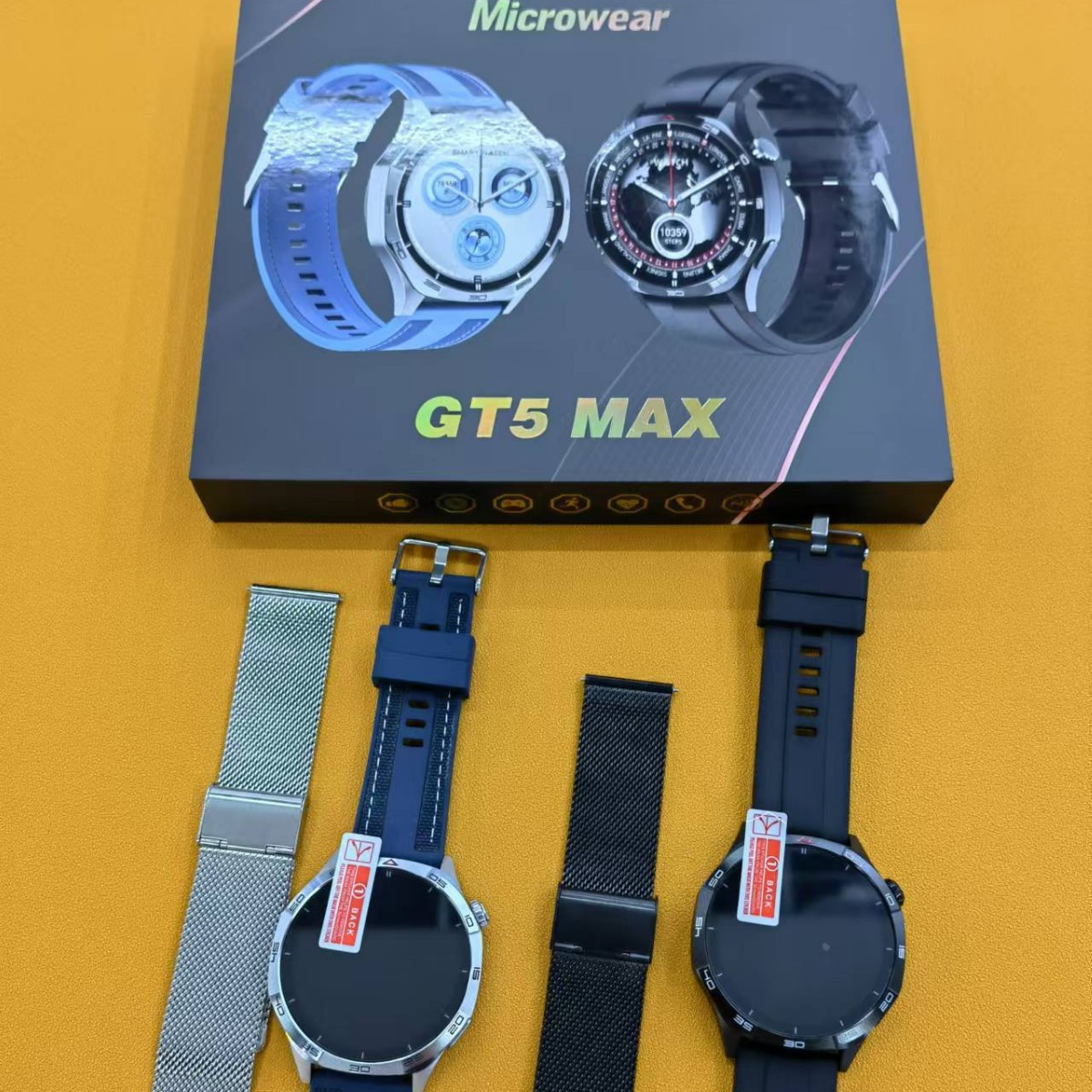 GT5MAX heart rate ECG smart bracelet watch micro wearable touch screen 44cm Bluetooth connection wireless charging free shipping