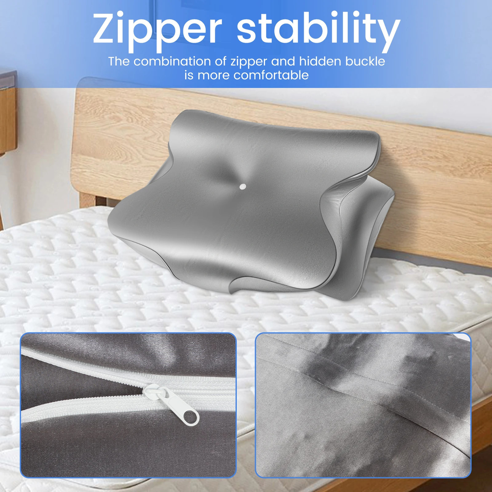 Butterfly shaped pillowcase s silk round neck with zipper smooth and comfortable contour 250422
