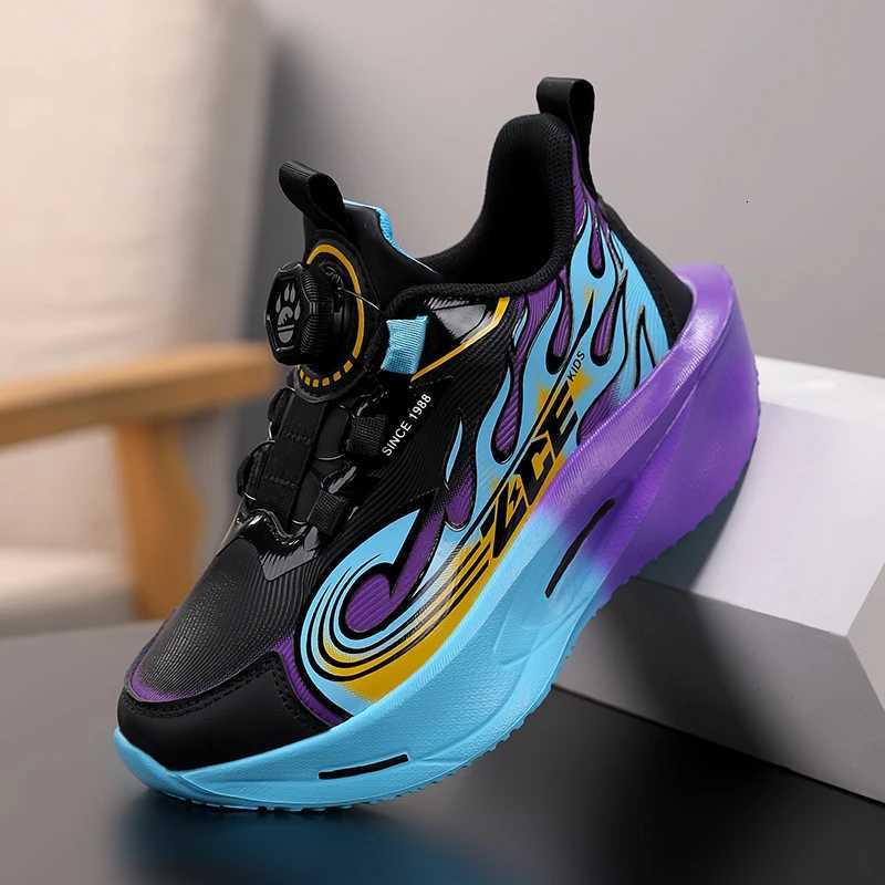 Childrens Basketball Shoes Non-slip Breathable Sports Training Shoes Outdoor Lace-up Boys Girls Running Shoes Casual ShoesXJ251122
