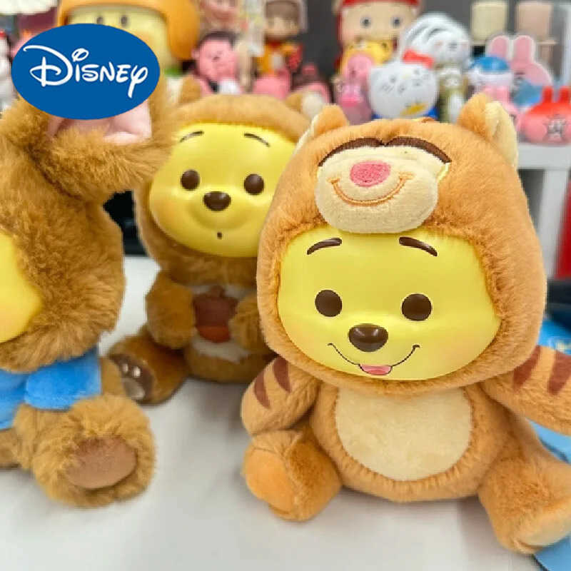 Disney Winnie The Pooh Naughty Party Blind Box Pendant Vinyl Bag Doll Toy Figreen Kawaii Pendant Birthday Christmas Gift Z250422