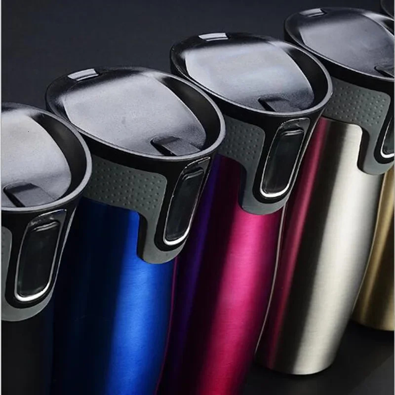 450ml Stainless Steel Double Wall Travel Leak proof Thermos Mug Coffee Cups Car Vacuum Insulaltion Thermal Water Bottle 251114 W260226