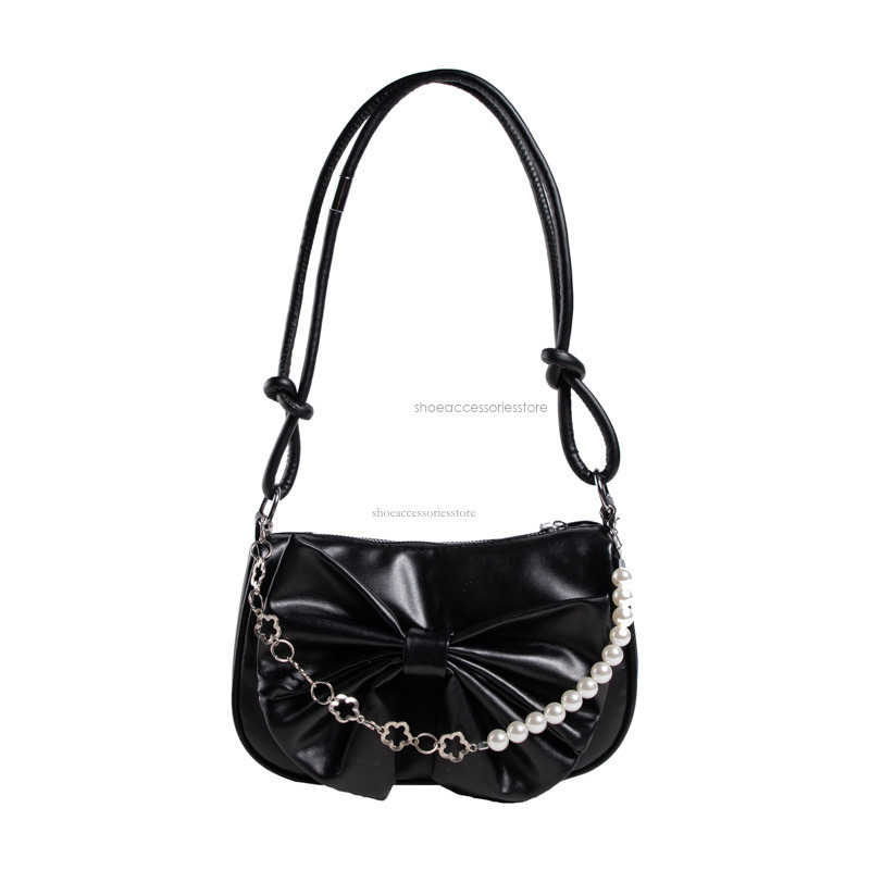 2025 New Fashion Designer Women's Luxurious Shoulder Underarm Bag Simple Casual Handbag Versatile Trendy Bow Casual Shoulder Bag