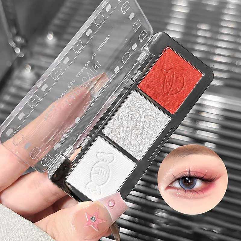 CAPPUVINI summer three color eye shadow pearl fine flash matte easy to make up lasting no powderApply makeup naturallyT251122