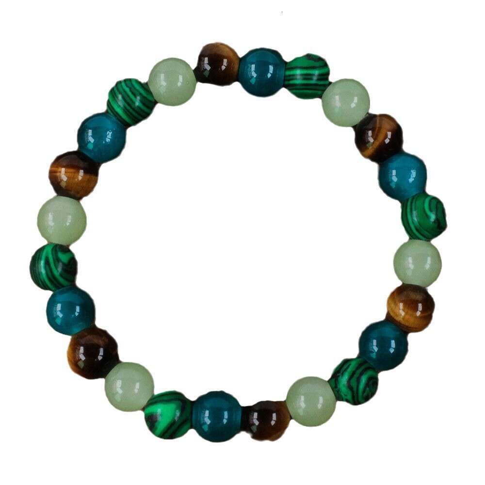 TemuTK Natural Pea Male Female Universal Tiger Eye Stone Jewelry Bracelet Xiyin