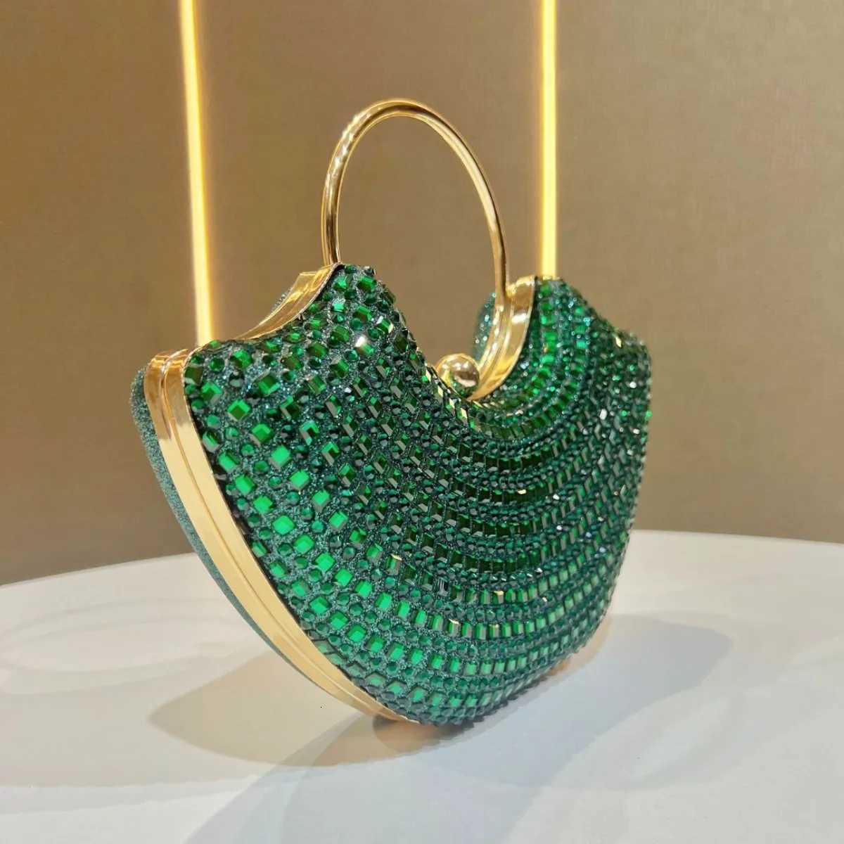 Luxury Rhinestones Evening Bags Fashion Chain Shoulder Crossbody Bags For Women Elegant Party Wedding Bag K251121