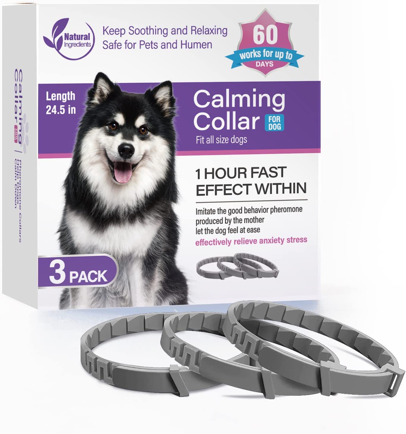 Pet soothing collar calming collar cat dog pet calming anxiety relief collar - view 1
