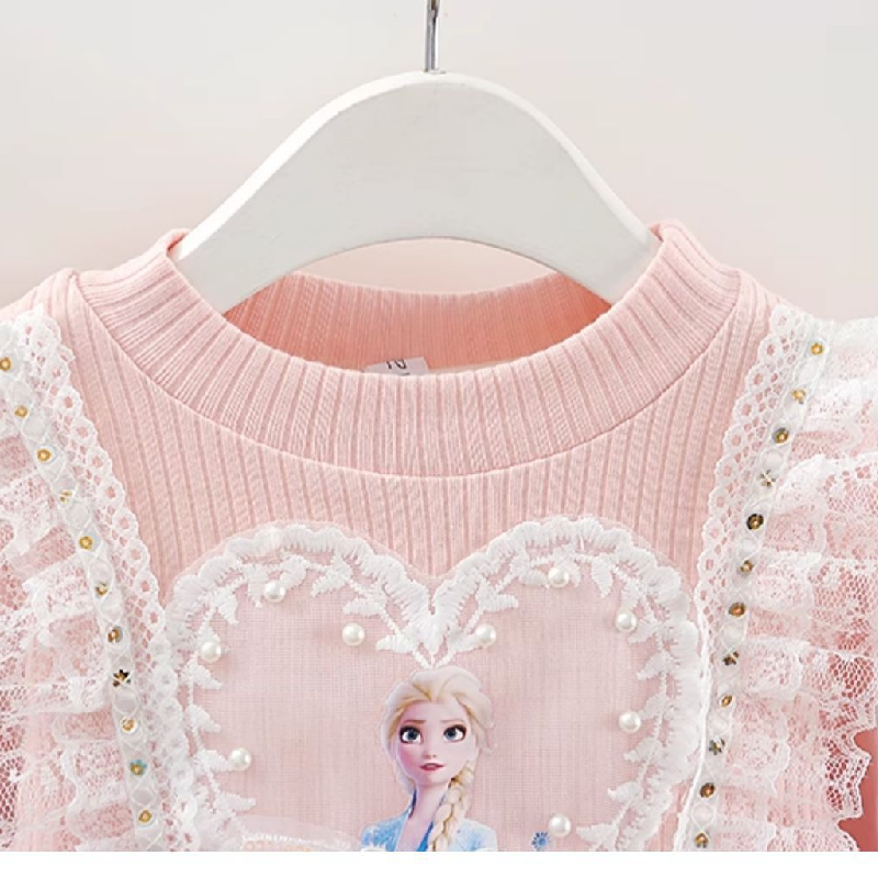 DISNEY Kids designer clothes baby girl princess dress kids clothes girls' spring and autumn Elsa dress children's Elsa princess dress