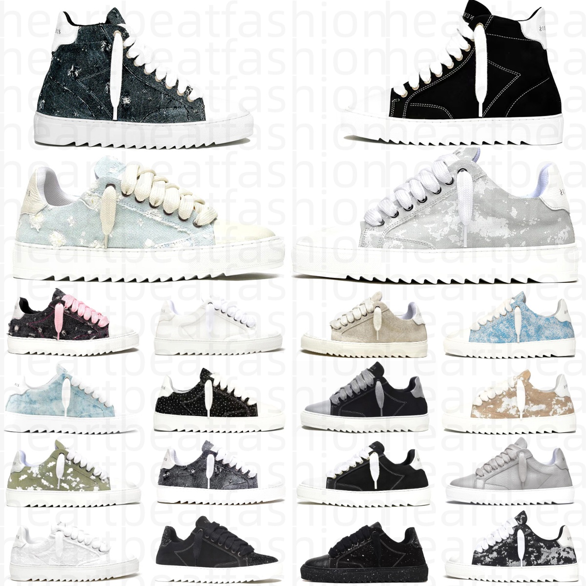 numeris Top designer Women Men Atelier Trainers Canvas Leather Toe Cap Platfrom Sole Casual walking High Quality Comfort Couple EU35-46